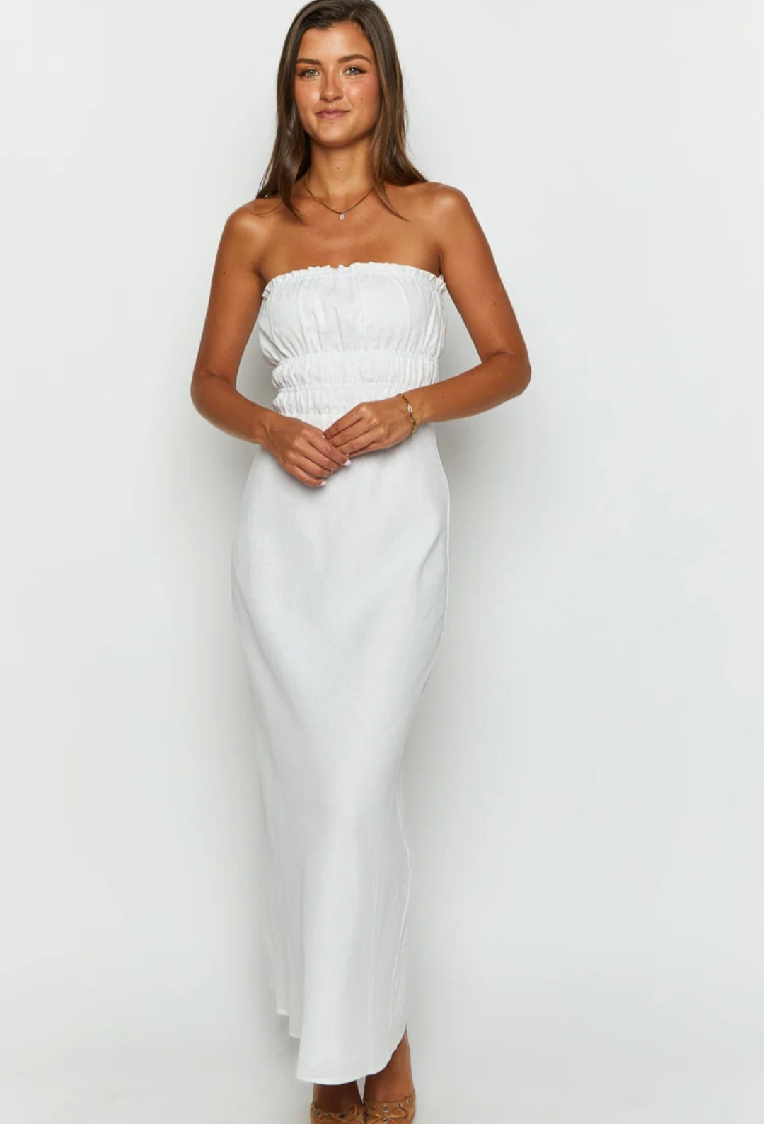 White Cotton Dress | Maxi Dress | Cotton Dress | 100% Organic Cotton | Summer Dress-2
