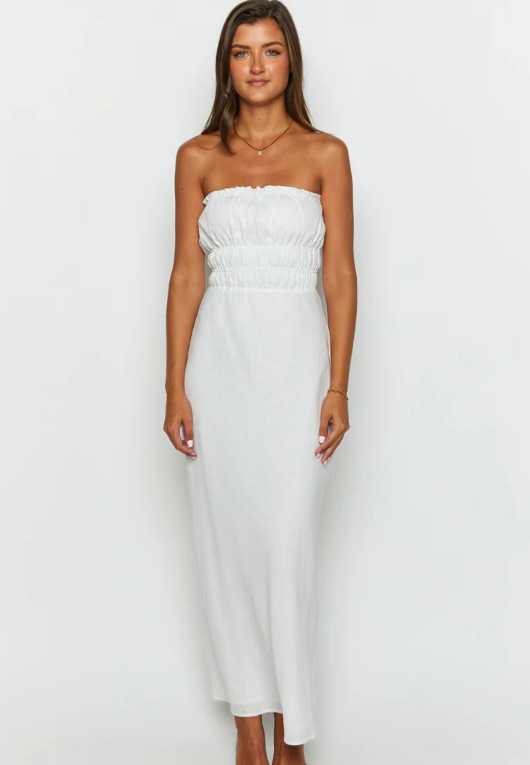 White Cotton Dress | Maxi Dress | Cotton Dress | 100% Organic Cotton | Summer Dress-1